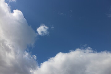 秋の風景　青空と雲