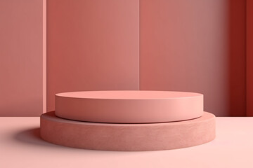 Abstract Geometric Shape Background, Modern Minimalist Mockup for Podium Display or Showcase