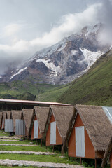 mountain hut in the mountains