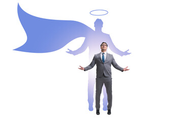 Businessman in the alter ego concept