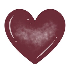 Dark Red Love Illustration