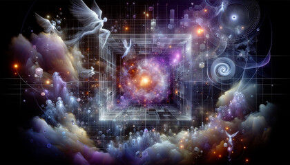 Surreal AI Enigma: Dreamlike Data Visualization