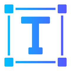 text editor gradient icon