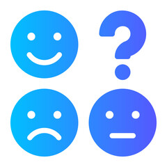 user experience gradient icon