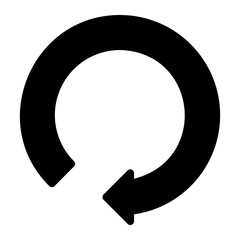 refresh glyph icon