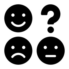 user experience glyph icon