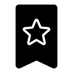 bookmark glyph icon