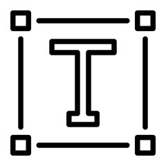 text editor line icon