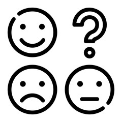 user experience line icon