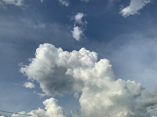 blue sky with clouds