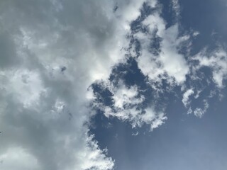 blue sky with clouds