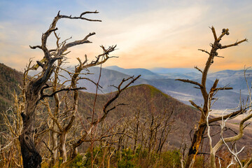 Aerial view of Great Smoky Mountains National Park