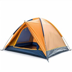 Camping tent isolated on white background, perfect for outdoor adventure concepts, Ai Generated.
