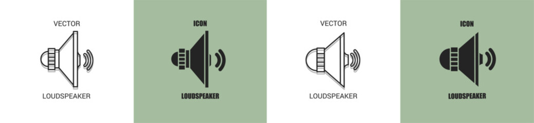 Loudspeaker icon line. Loudspeaker vector illustration.