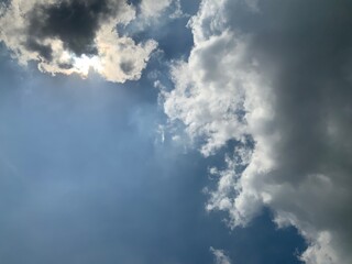 blue sky with clouds