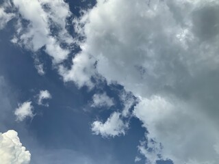 blue sky with clouds