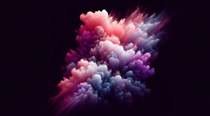 Colourful smoke abstract wallpaper