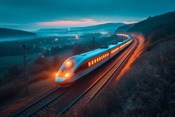 train in motion