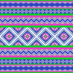 Tribal fabric pattern. Embroidery ethnic pattern.