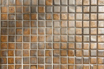 Brown Mosaic Wall Background