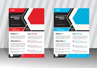 Simple flyer design template