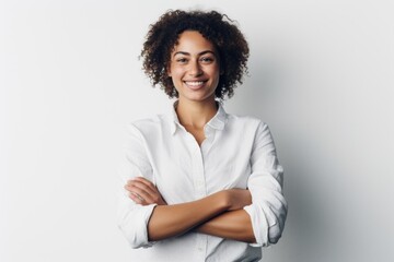 Woman with crossed arms