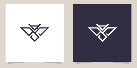 owl logo design vector