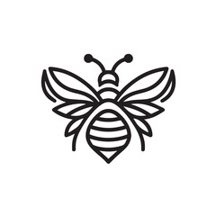 modern minimalist bee logo