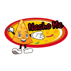 nacho as a mascot logo

