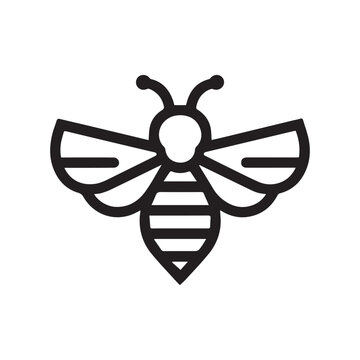 recommend clip art: modern minimalist bee logo