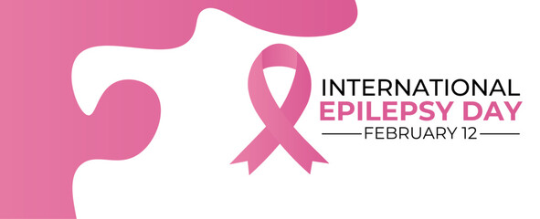 Vector illustration on the theme of International Epilepsy Day.  It ,s understanding and awareness of epilepsy. Banner, cover, brochure, flyer, website, backdrop, poster, card, background design.