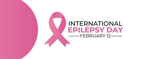 Vector illustration on the theme of International Epilepsy Day.  It ,s understanding and awareness of epilepsy. Banner, cover, brochure, flyer, website, backdrop, poster, card, background design.