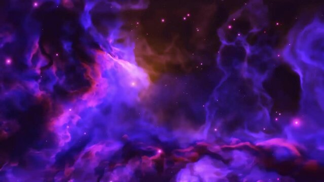 space nebula galaxy abstract motion animated background
