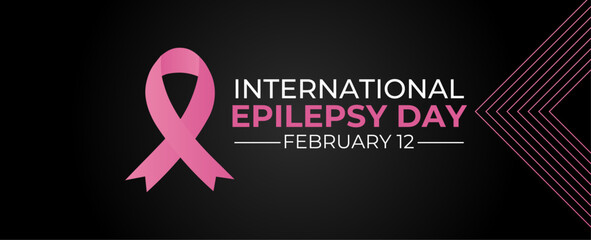 International Epilepsy Day is observed every year in February 12. Vector illustration on the theme of International Epilepsy Day. Template for banner, cover, poster, card, poster with background