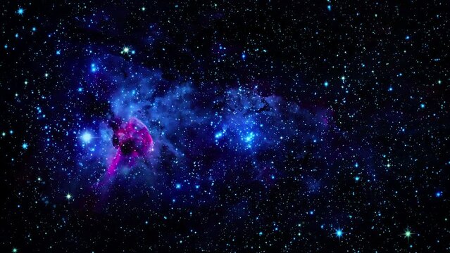 stars of universe nebula deep space motion background