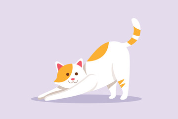 Urban Pet concept. Colored flat vector illustration isolated.