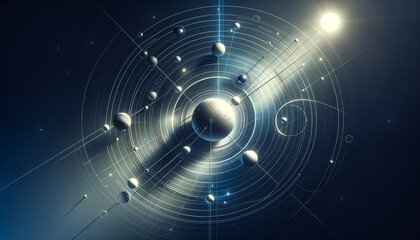 Orbital Harmony: Geometric Minimalism in Celestial Motion