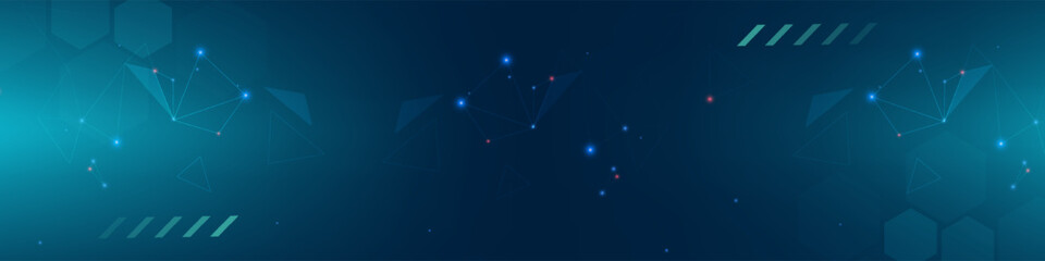 Gradient Digital technology background. Network connection dots and lines. Futuristic background for various design projects such as websites, presentations, print materials, social media posts