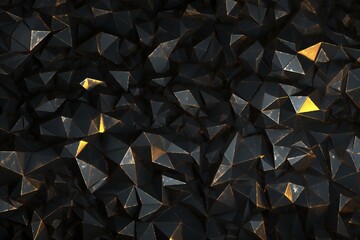 Abstract of chaotic pyramids,  Futuristic background