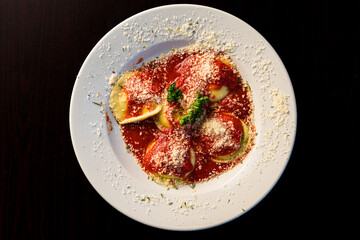 Ravioli in a bowl