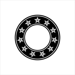 Stars In Circle Design