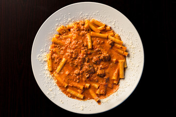 Pasta with meat sauce