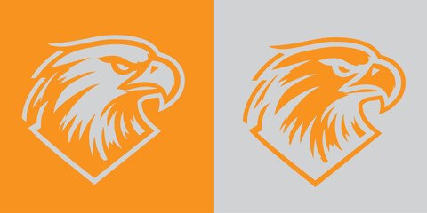 Eagle head logo vector illustration