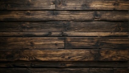 Obraz premium Rustic Elegance: Dark Wood Boards Background, A Timeless Canvas for Stylish Designs