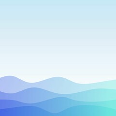 Abstract blue background with waves. Vector illustration. Can be used for wallpaper, web page background, web banners.
