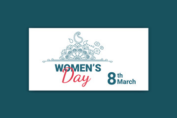 women day social media ,women's day banner design