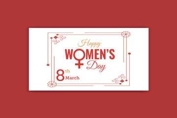 women day social media ,women's day banner design