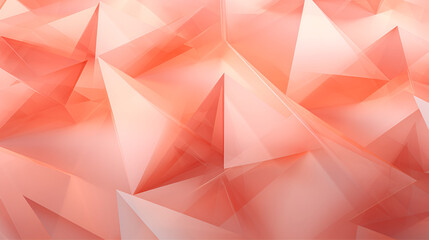 triangle shapes abstraction with fuzz peach color