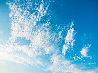 cloudy blue sky in sunny day.
