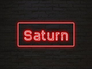 Saturn のネオン文字